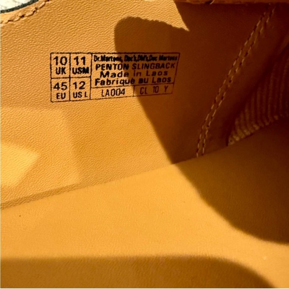 Dr. Martens Penton Slingback Loafers Black Leather Men’s Size 11 NEW, Old Money - Picture 10 of 10